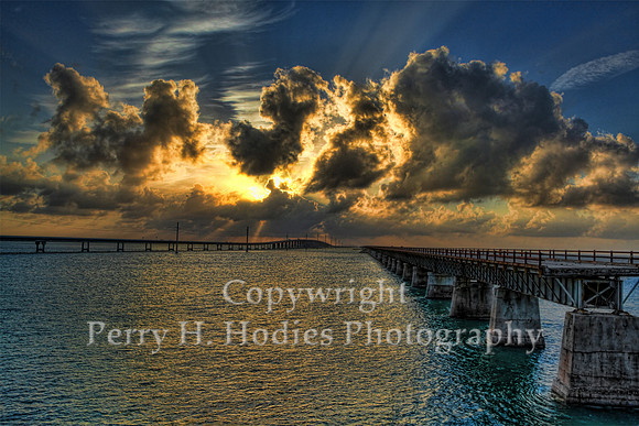 Pigeon Key Bridge Clouds