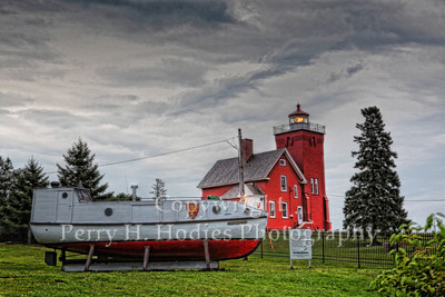 Two Harbors Light and Friend